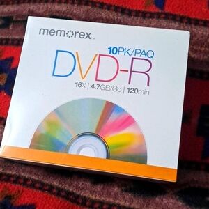 Memorex DVD-R 10 pack NEW